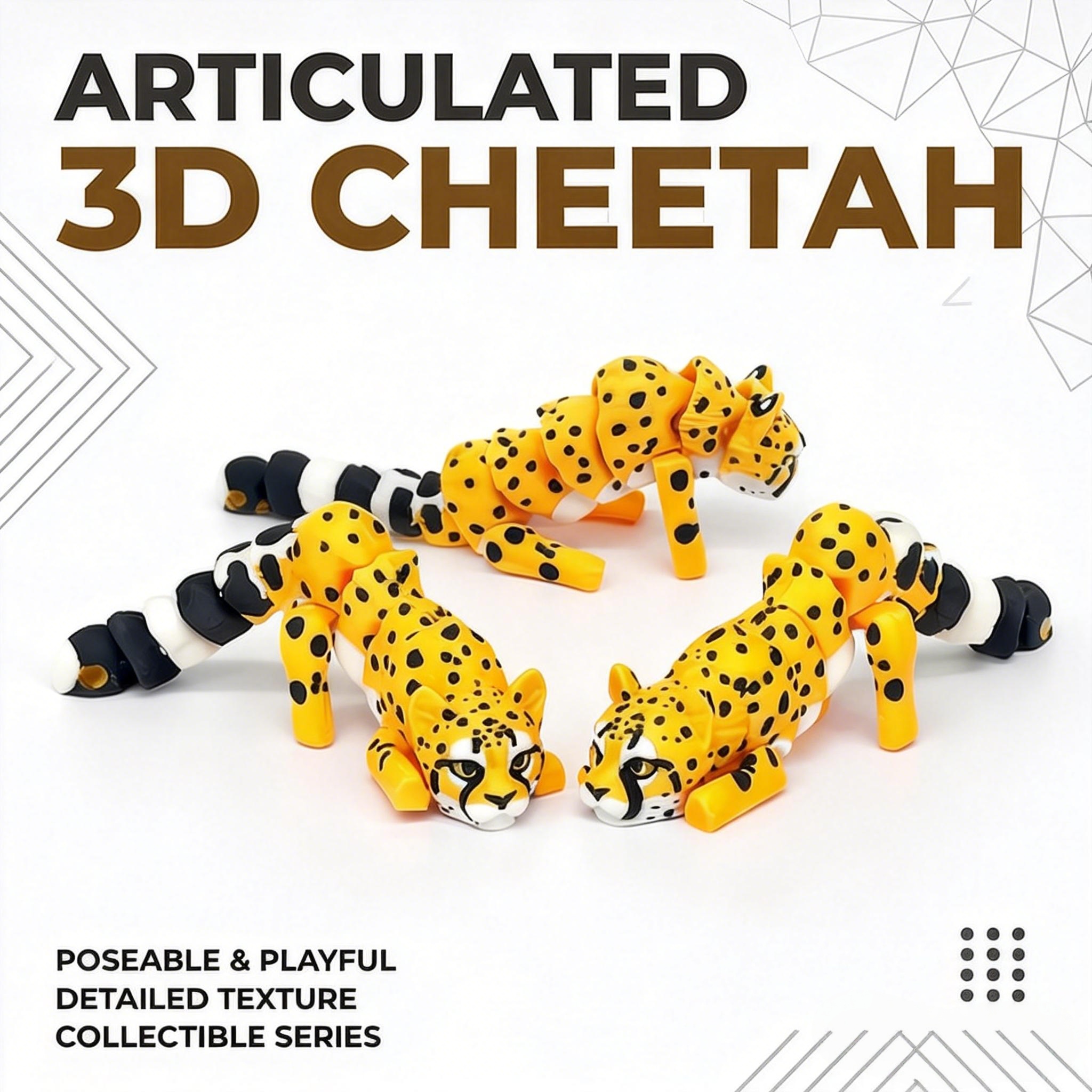 3D Printing Gif - 1/2/4 Pieces - 3D Printed Articulated