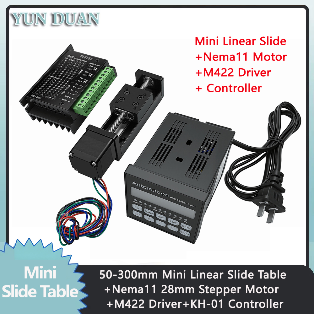 Stepper Motor - T-type Sliding Table Rail Linear 50-300mm