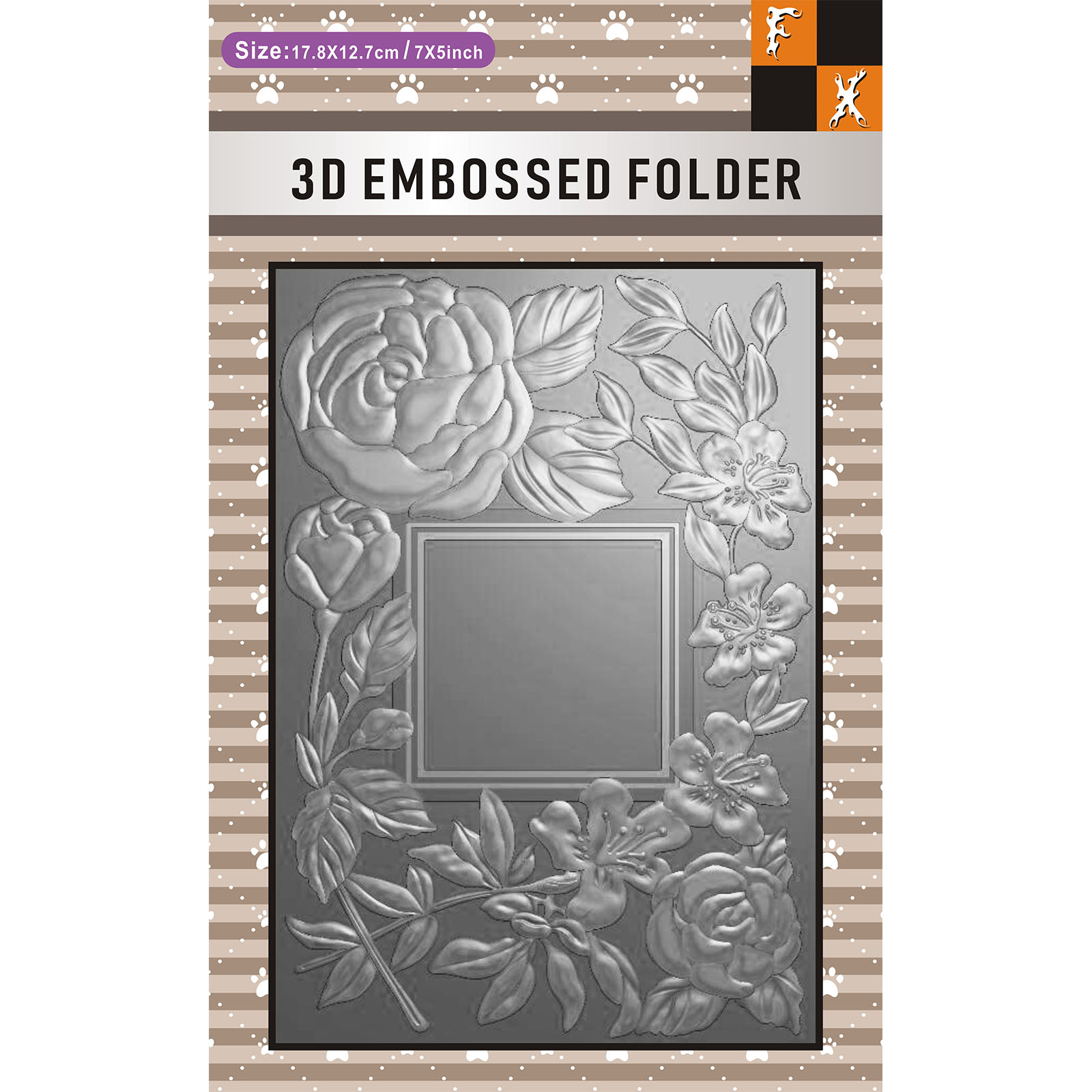 3D Printing Foto - Rectangular photo album flower frame design