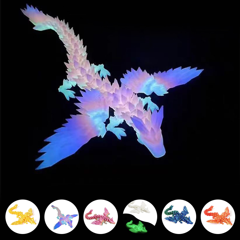 3D Printing Gif - 3D Printed Dinosaur Movable Echinosaurus Figurine