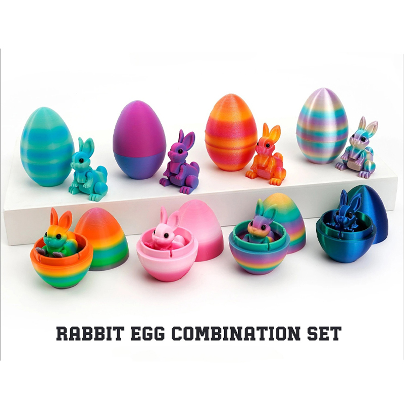 3D Printing Rabbit - 3D Printed Rabbit Eggs Figurines Toys