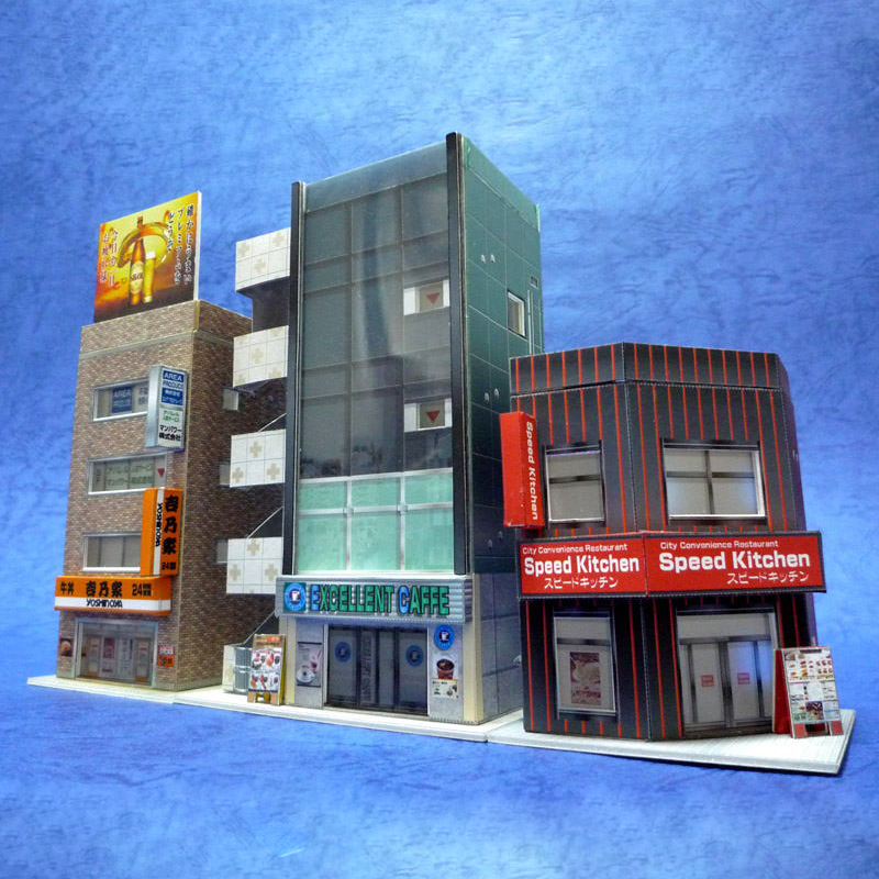 3D Printing Lego - 1:150 N-Scale Japanese Building Diorama 3D