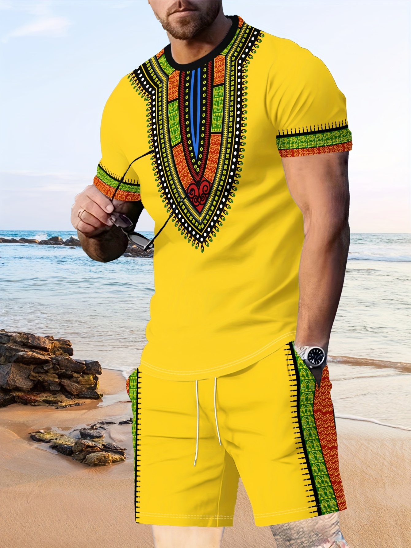 3D Printing Kit - New Men's Suits African Dashiki Paisley