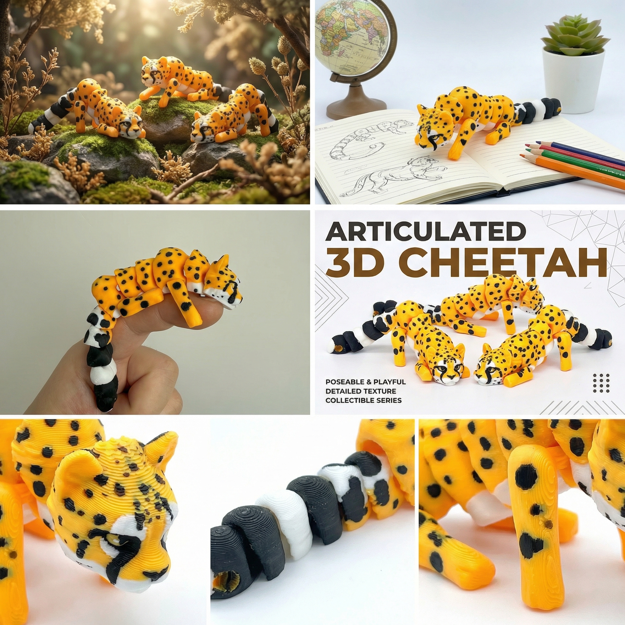 1/2/4 Pieces - 3D Printed Arti - 3D Printing Gif avis et prix