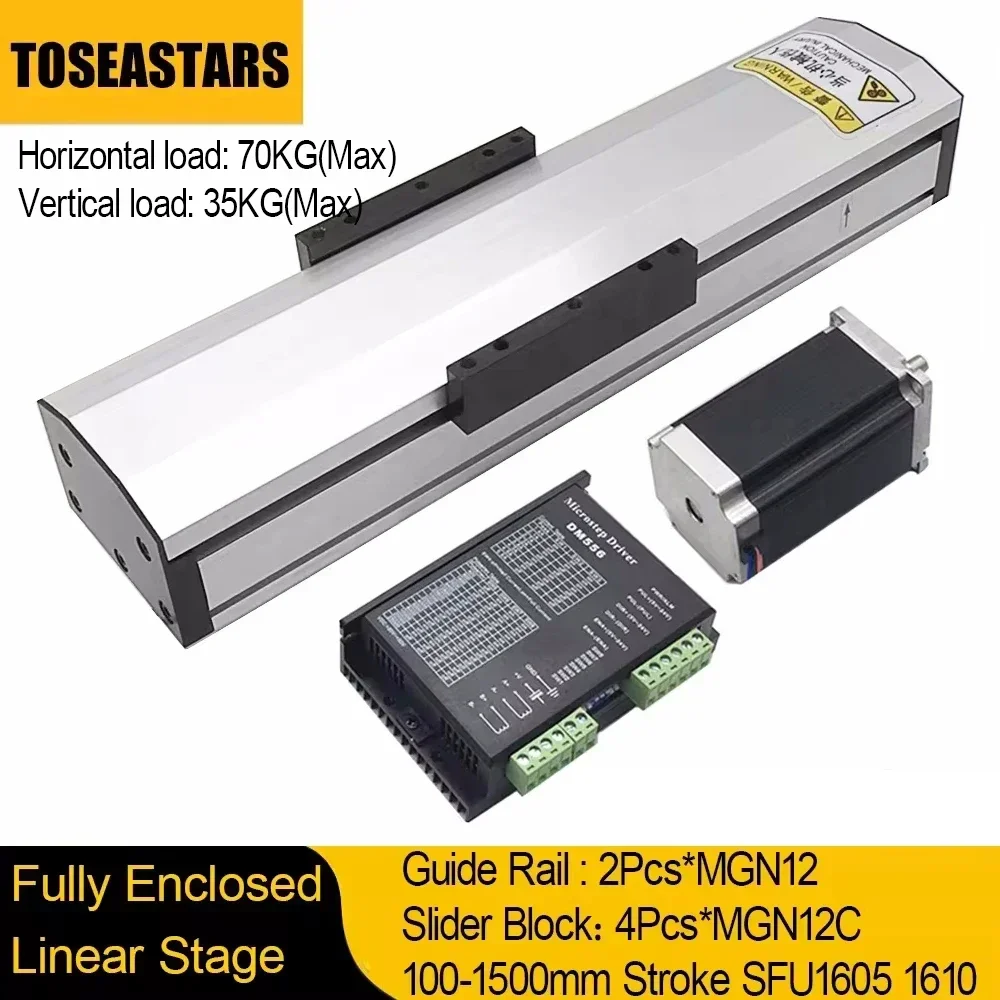 Fully Enclosed Linear Rail Gui - Stepper Motor avis et prix