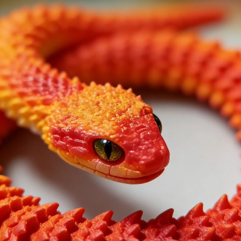 3D Printed Snake Decor 30cm Of - 3D Printing Gif avis et prix