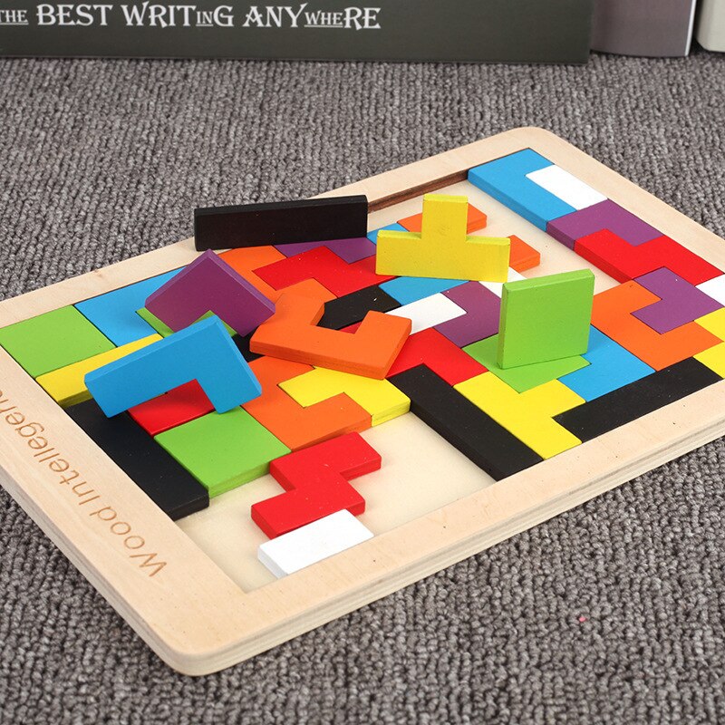 New 1 Set Wooden Blocks Puzzle - 3D Printing Lego avis et prix