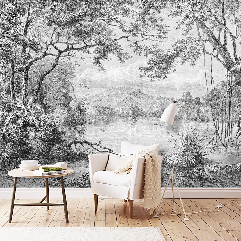 Papel Pintado Photo Black And  - 3D Printing Foto avis et prix