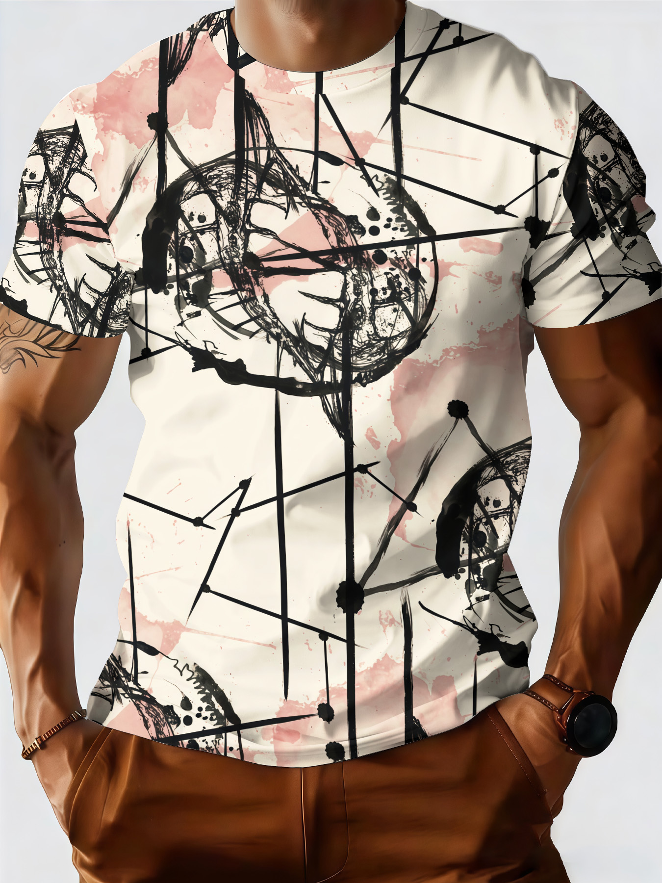 Men's Summer New Style O-neck  - 3D Printing Web avis et prix