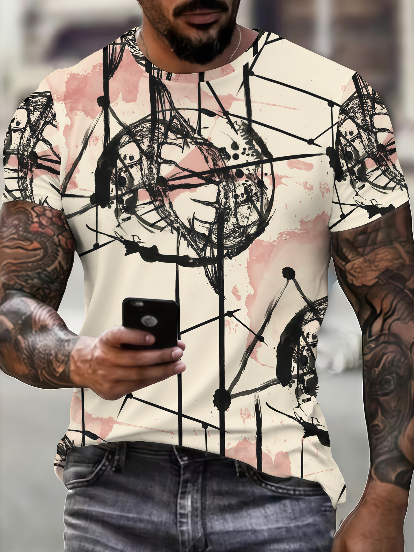 Men's Summer New Style O-neck  - 3D Printing Web avis et prix