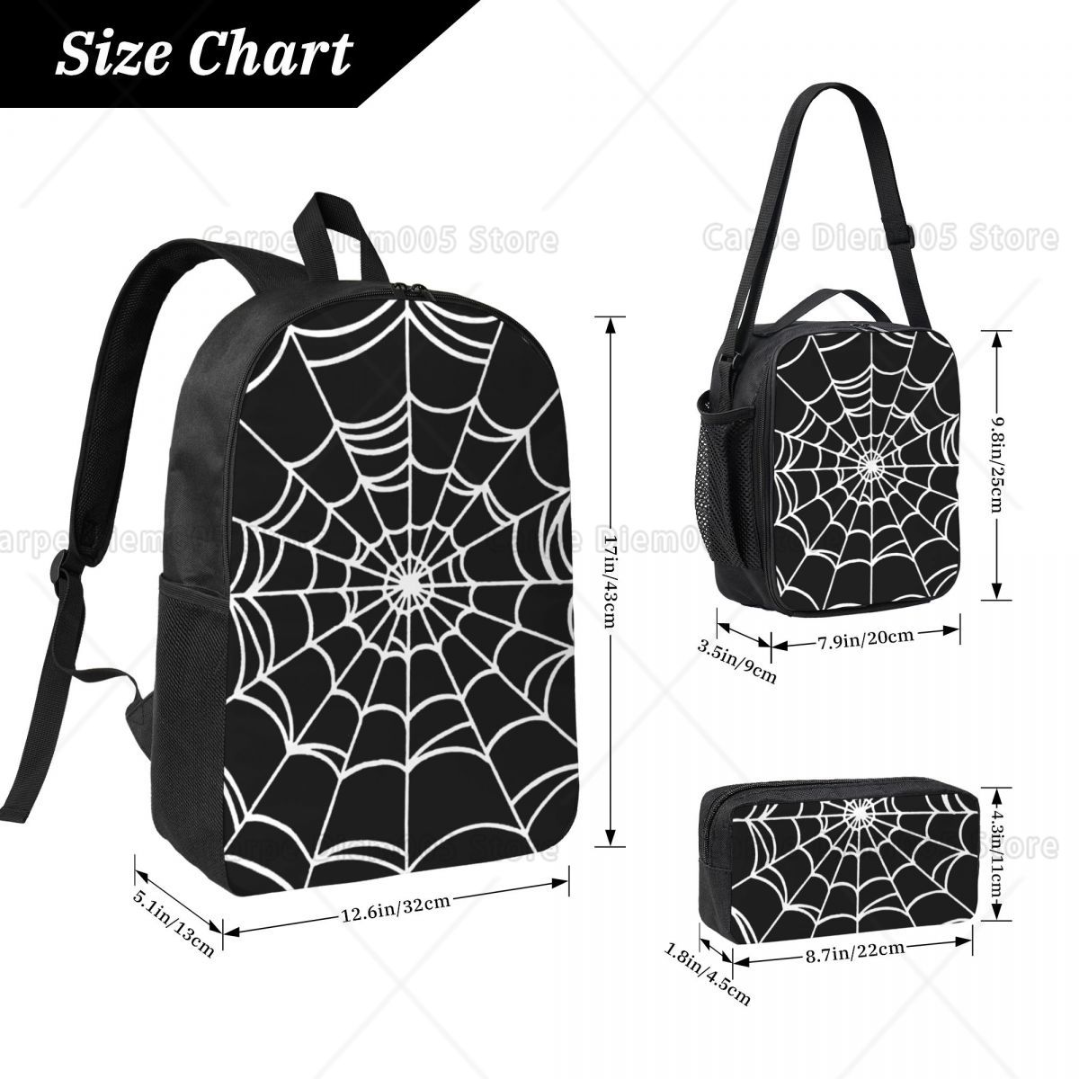 Black Web Spider Prints Backpa - 3D Printing Web avis et prix