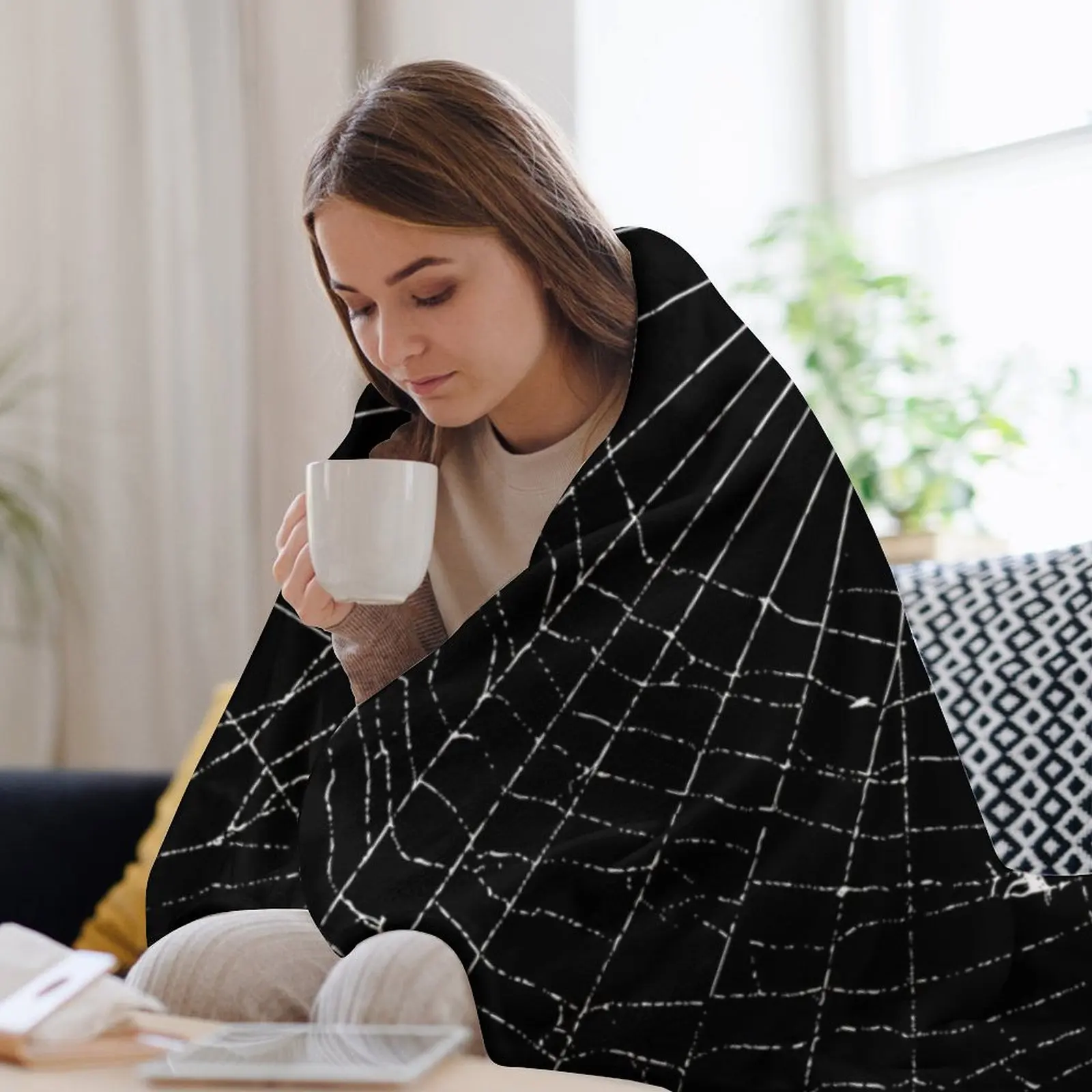 Spider Web Throw Blanket Fluff - 3D Printing Web avis et prix
