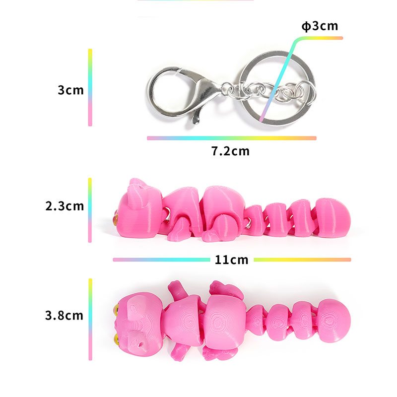 3D Printed Chameleon Keychain  - 3D Printing Gif avis et prix