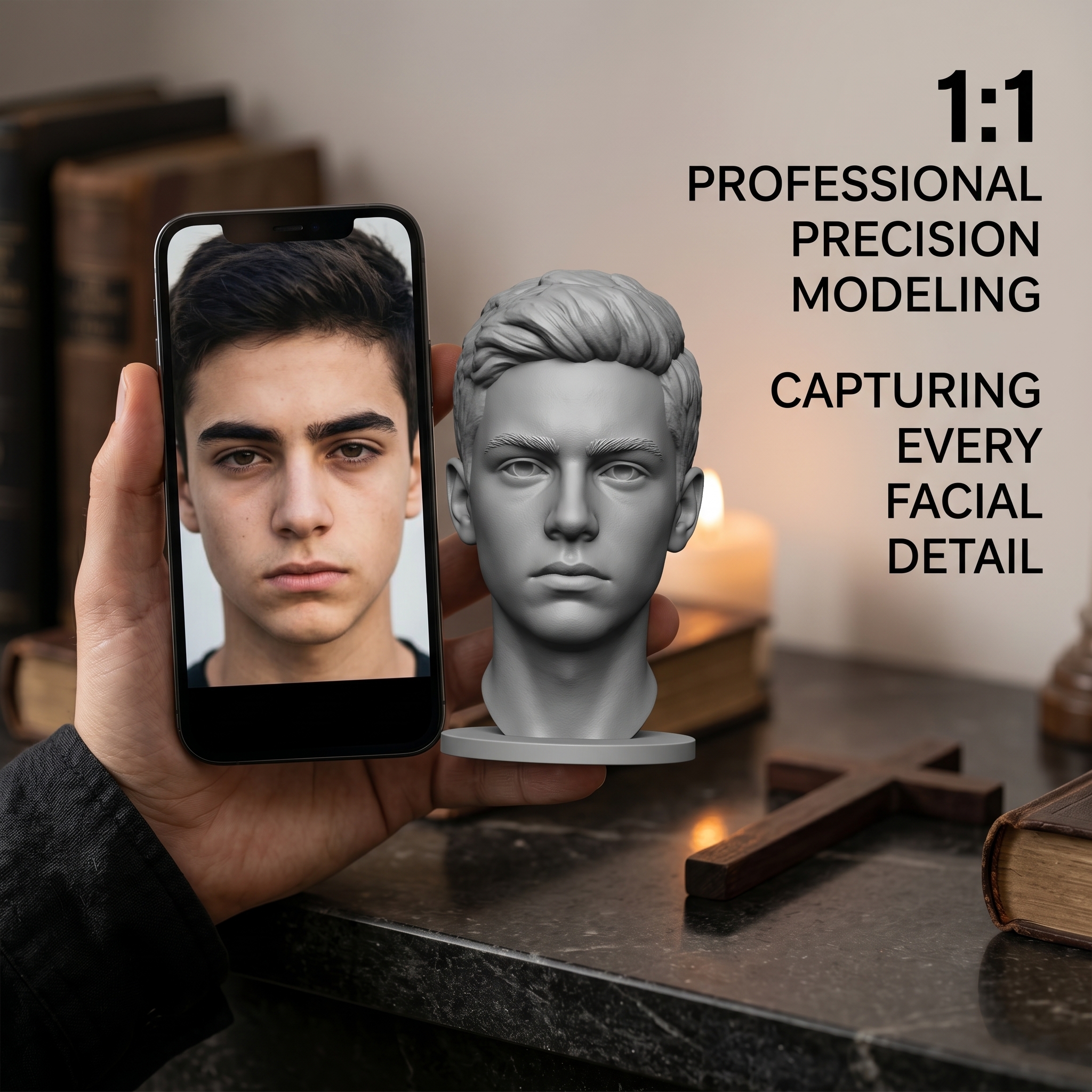 Personalized 3D Printed Bust F - 3D Printing Foto avis et prix