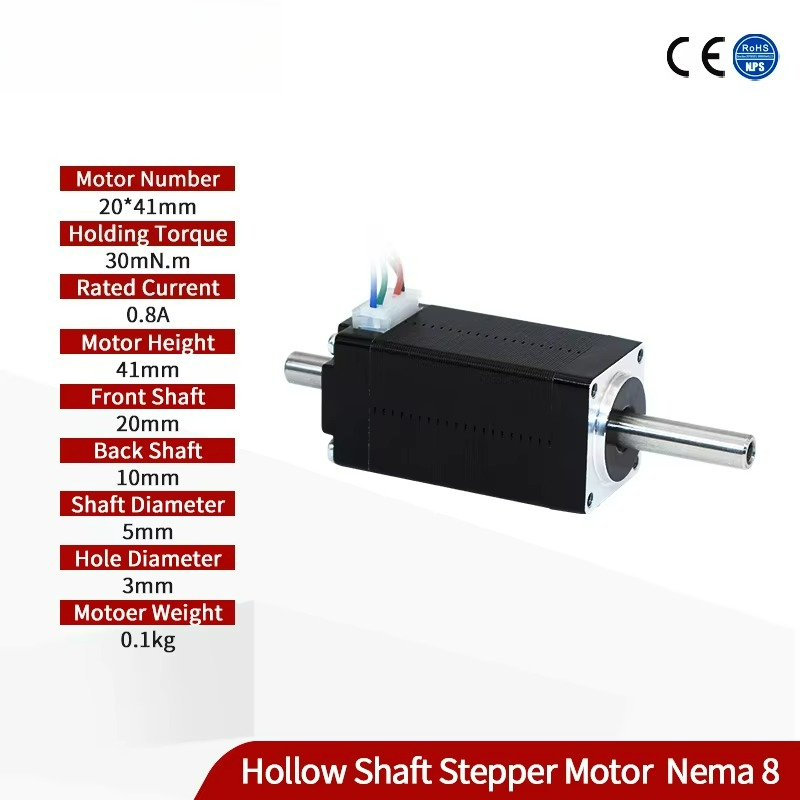 DC 24V 0.8a 5mm dual hollow sh - Stepper Motor avis et prix
