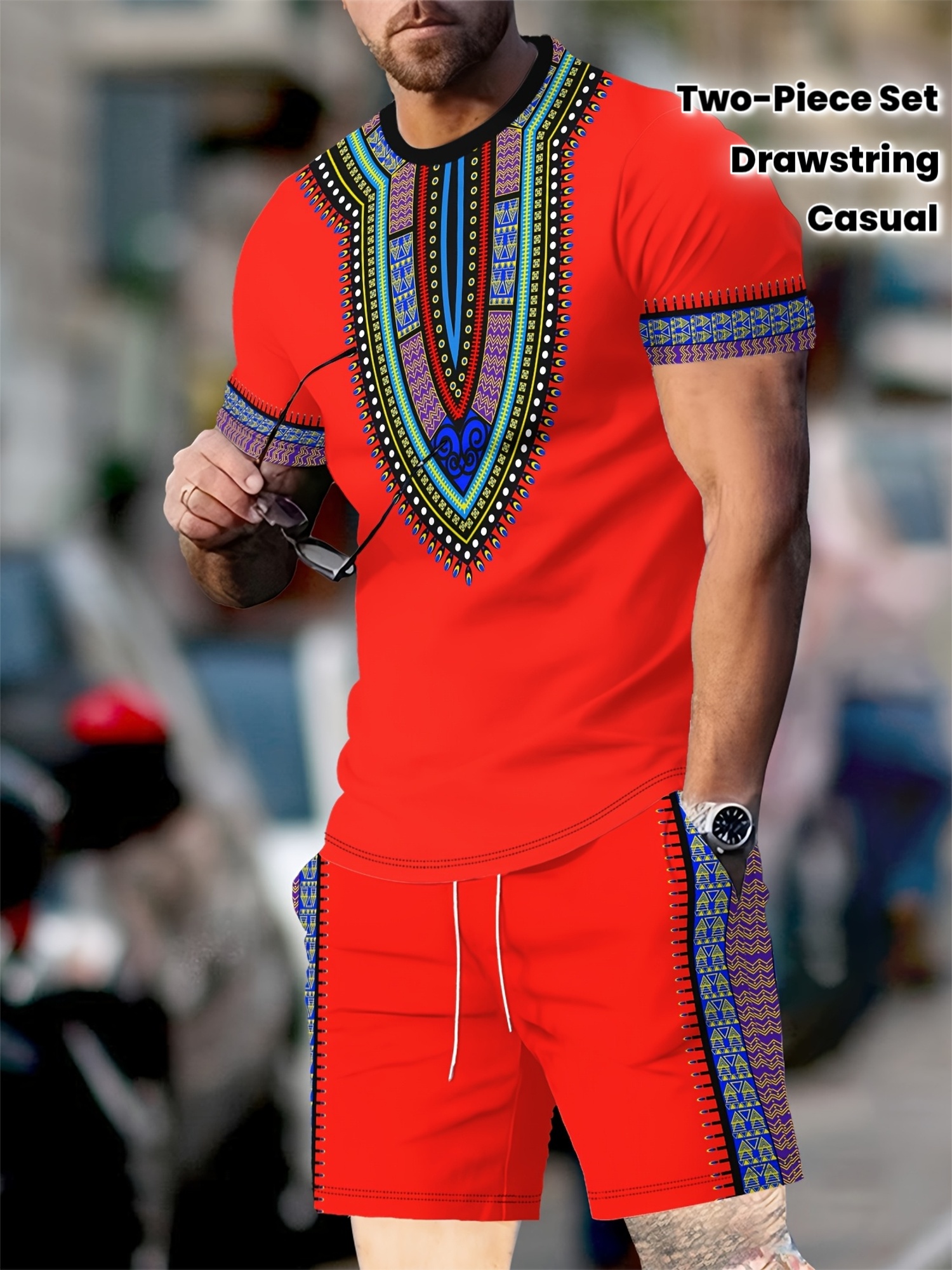 New Men's Suits African Dashik - 3D Printing Kit avis et prix