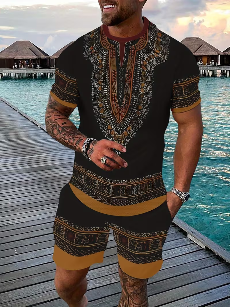 New Men's Suits African Dashik - 3D Printing Kit avis et prix