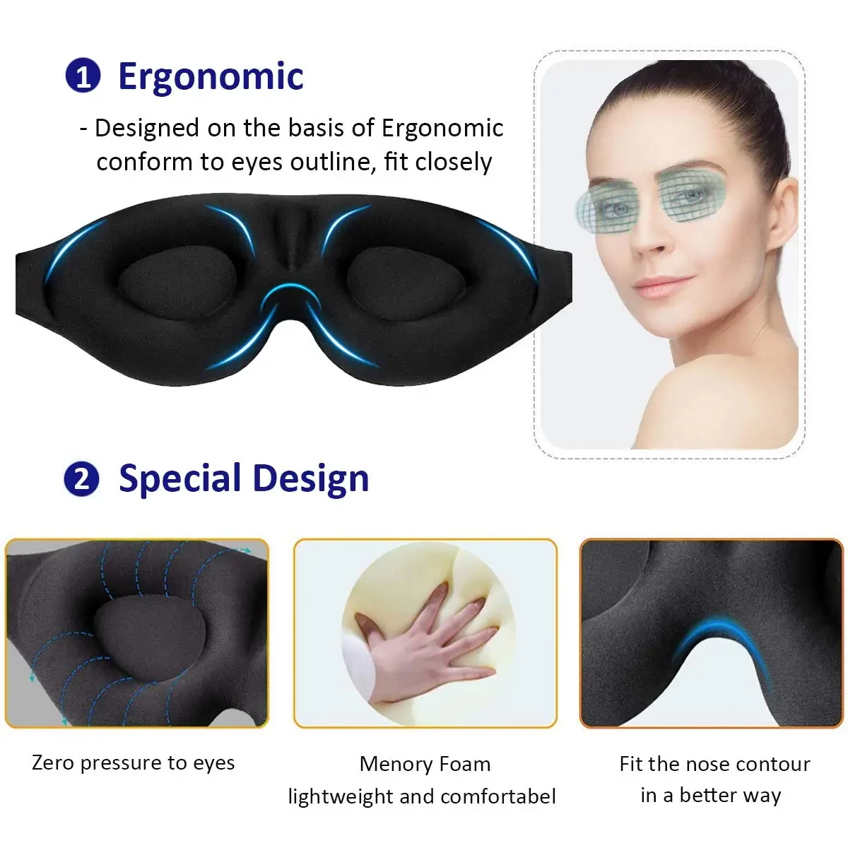 1/2/3PC 3D Sleeping Mask Block - 3D Printing Lego avis et prix