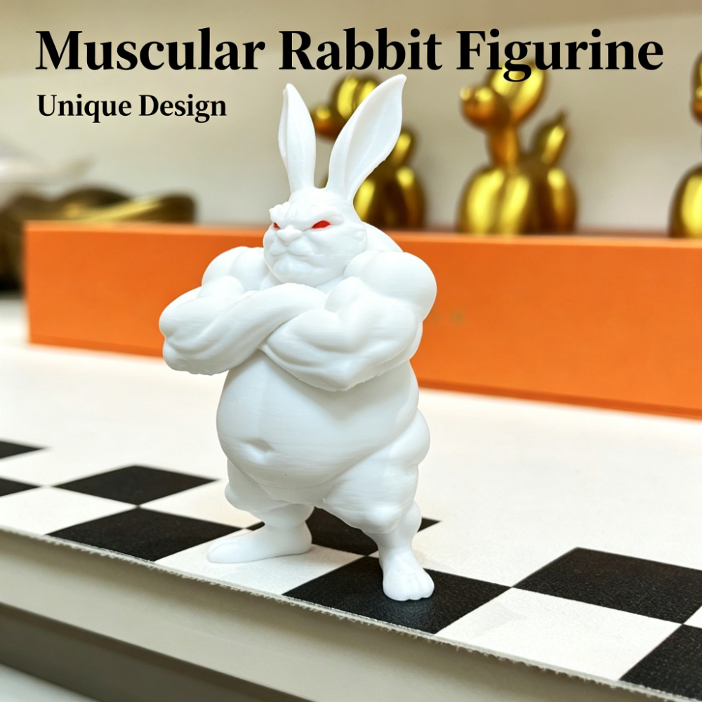 Muscular Rabbit 3D Print Figur - 3D Printing Rabbit avis et prix