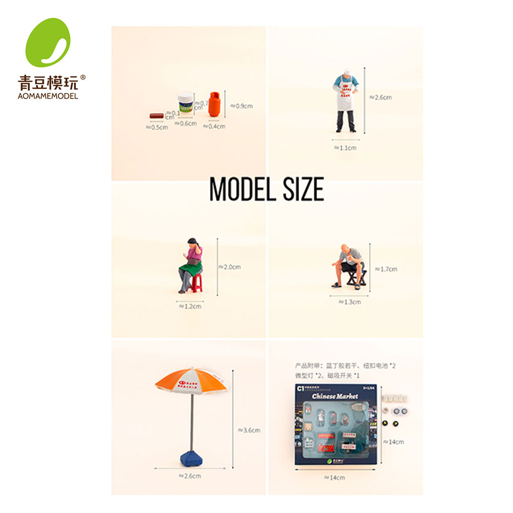 1/64 Night market s Model Kit- - 3D Printing Kit avis et prix