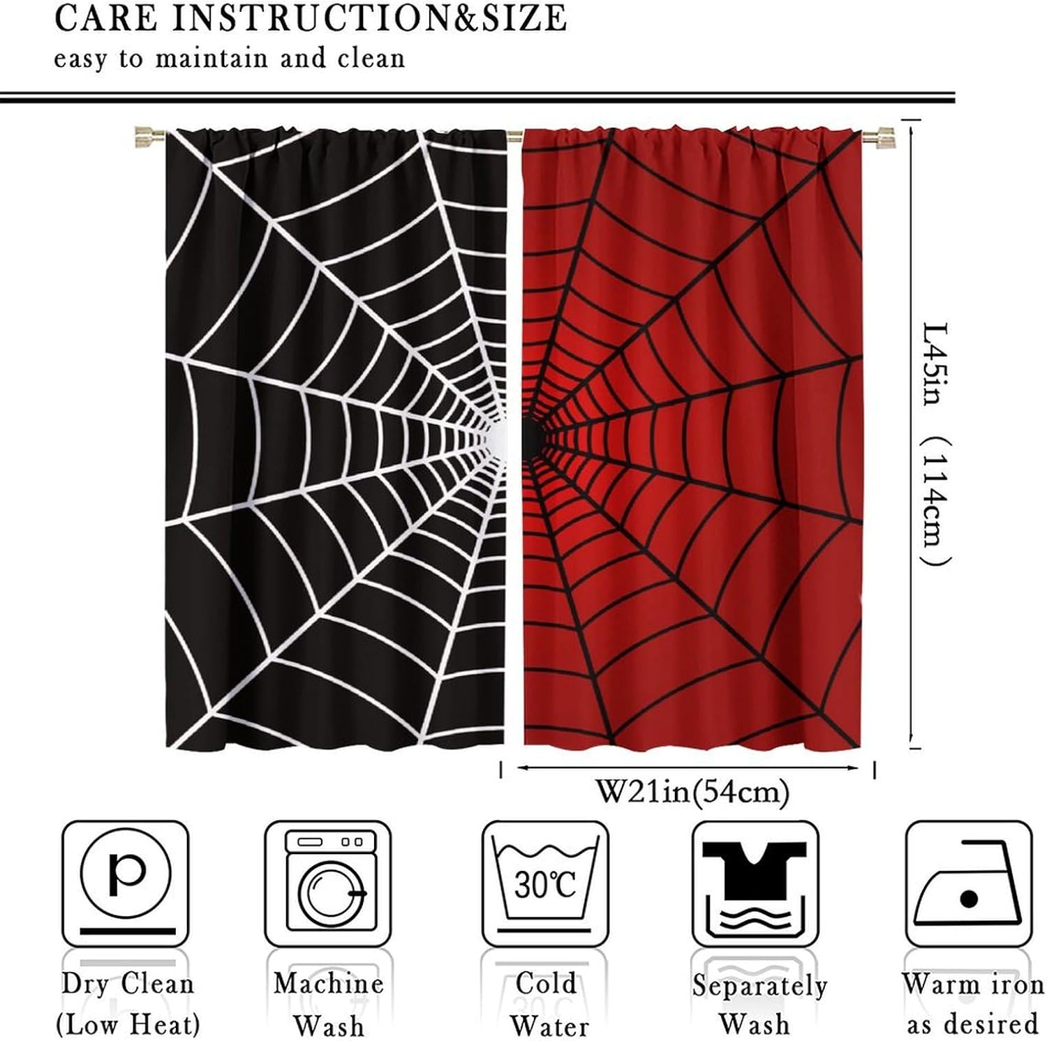 Spider Web Window Curtains, Bl - 3D Printing Web avis et prix
