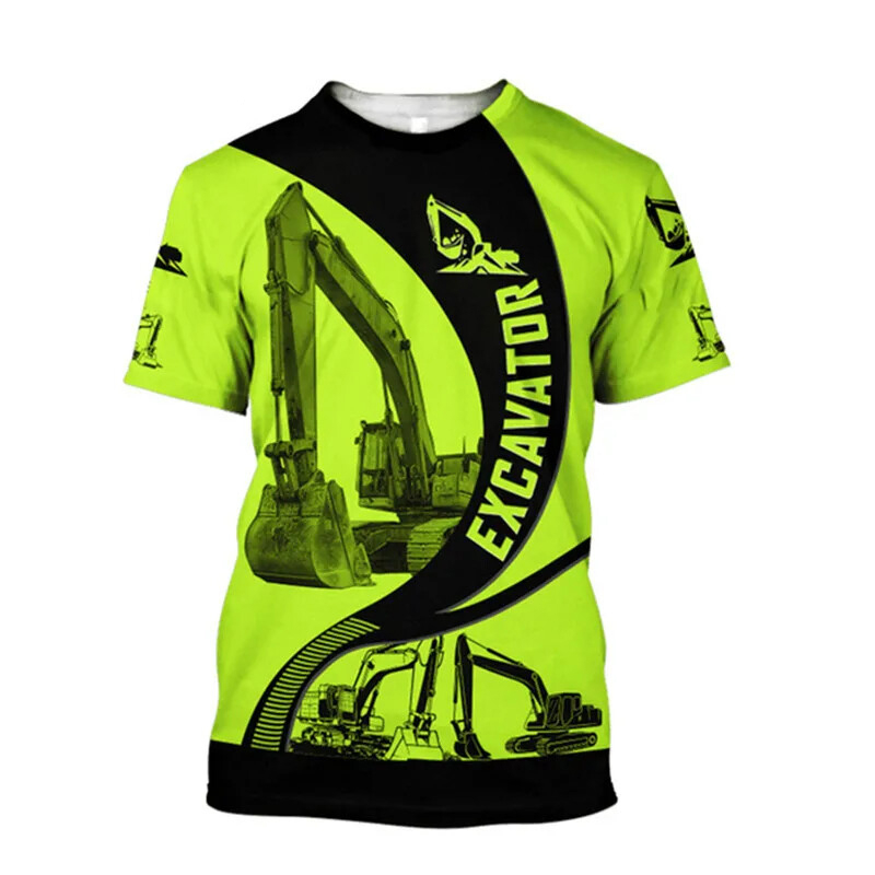 Excavator 3D Print T-shirt For - 3D Printing Operator avis et prix