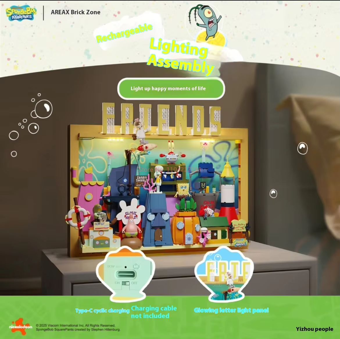 Official Area-X Spongebob Squa - 3D Printing Lego avis et prix