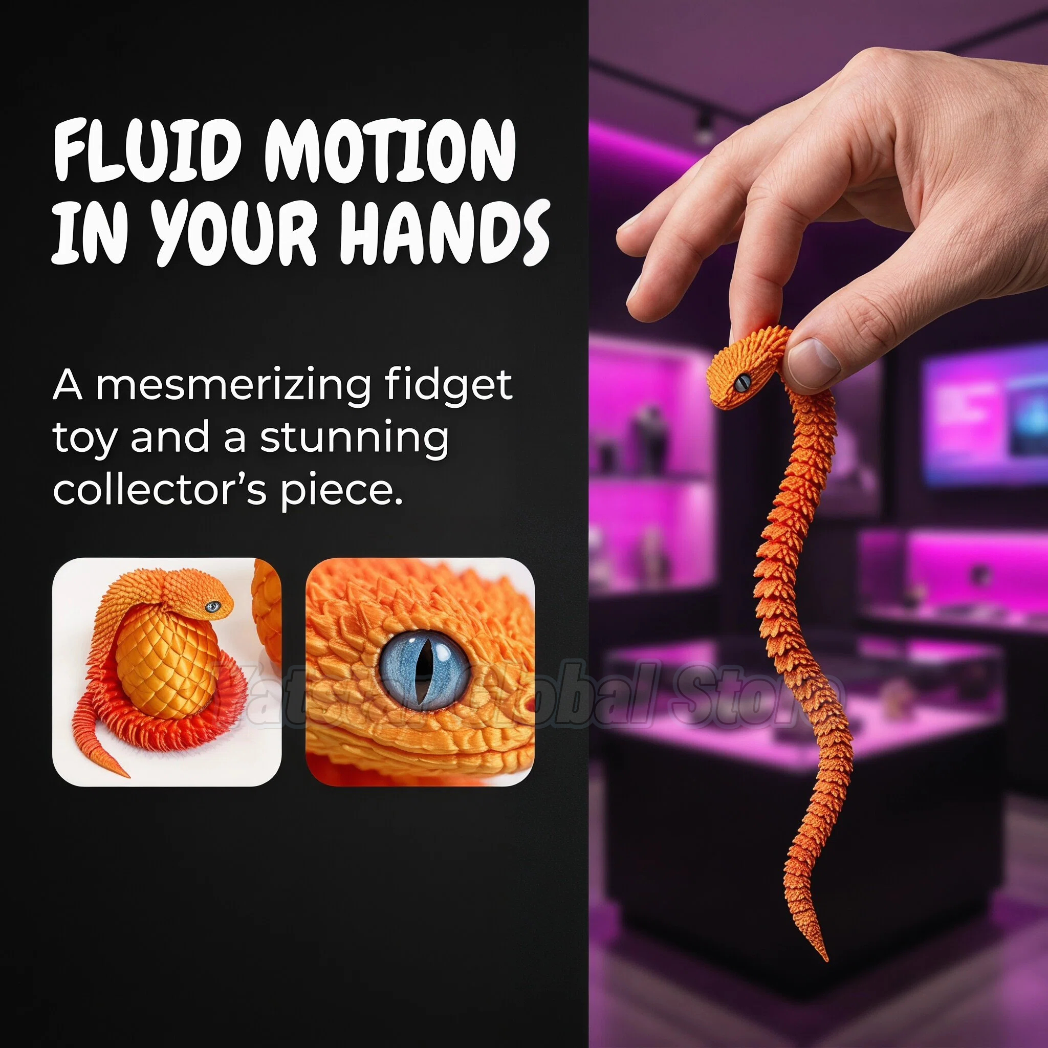 3D Printed Snake Egg Toy Creat - 3D Printing Yourself avis et prix