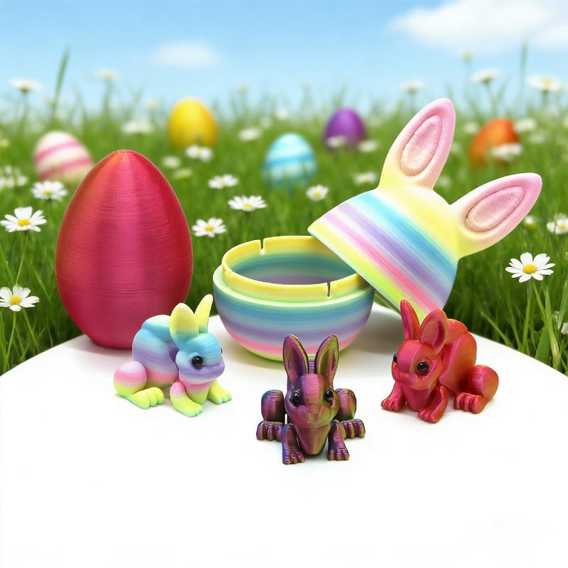 2Pcs Easter Rabbit Home Deskto - 3D Printing Rabbit avis et prix